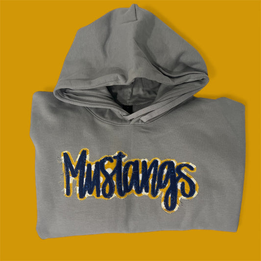 “Mustangs” Appliqué Hoodie - Preorder