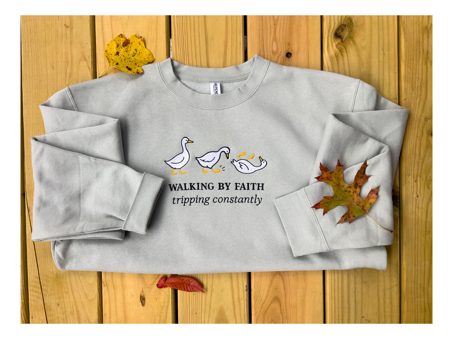 Walking by Faith Tripping Constantly Crewneck Sweater - Preorder